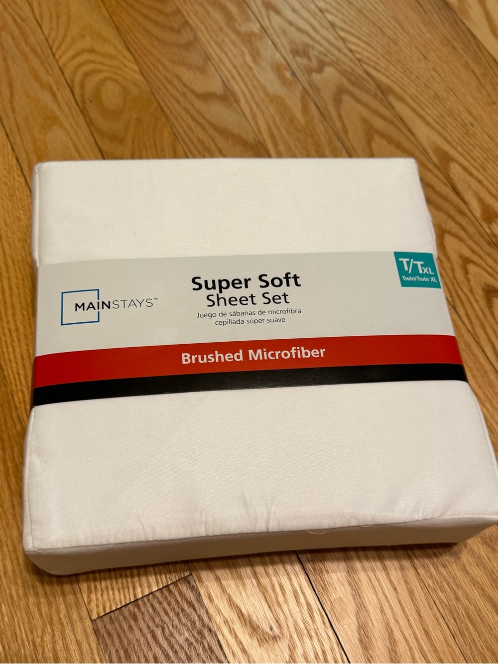 Mainstays White Super Soft Brushed Microfiber Sheet Set